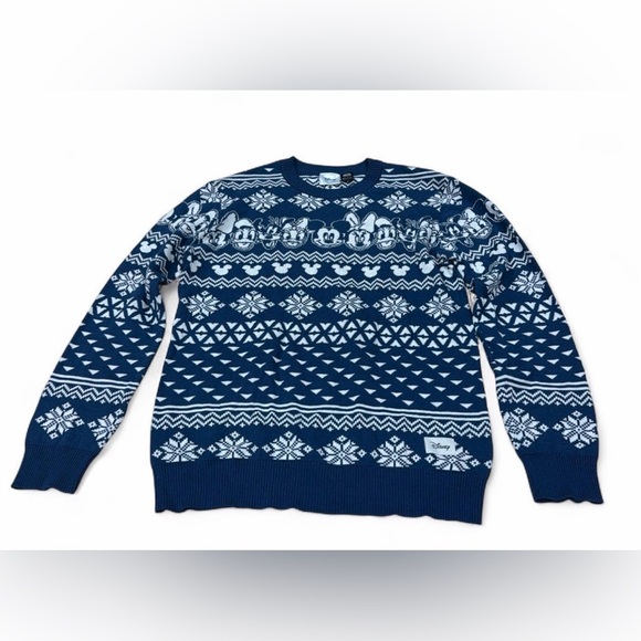 Sweaters - Navy Blue light weight soft comfy Patterned Sweater